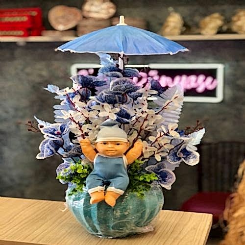 Şemsiyeli  Tasarım  Erkek Bebek